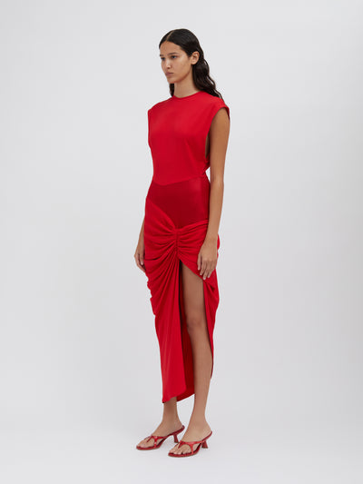 Fusion Ruched Micro Dress