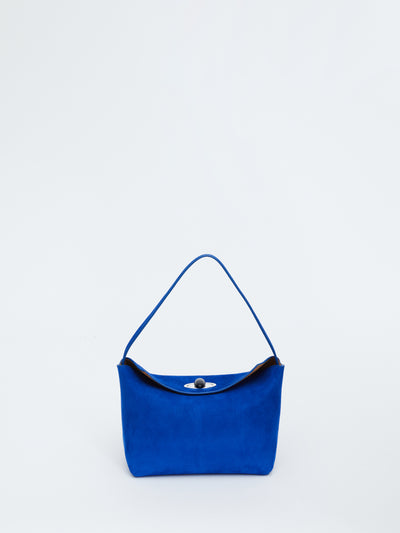 Turnlock Suede Mini Shoulder Bag