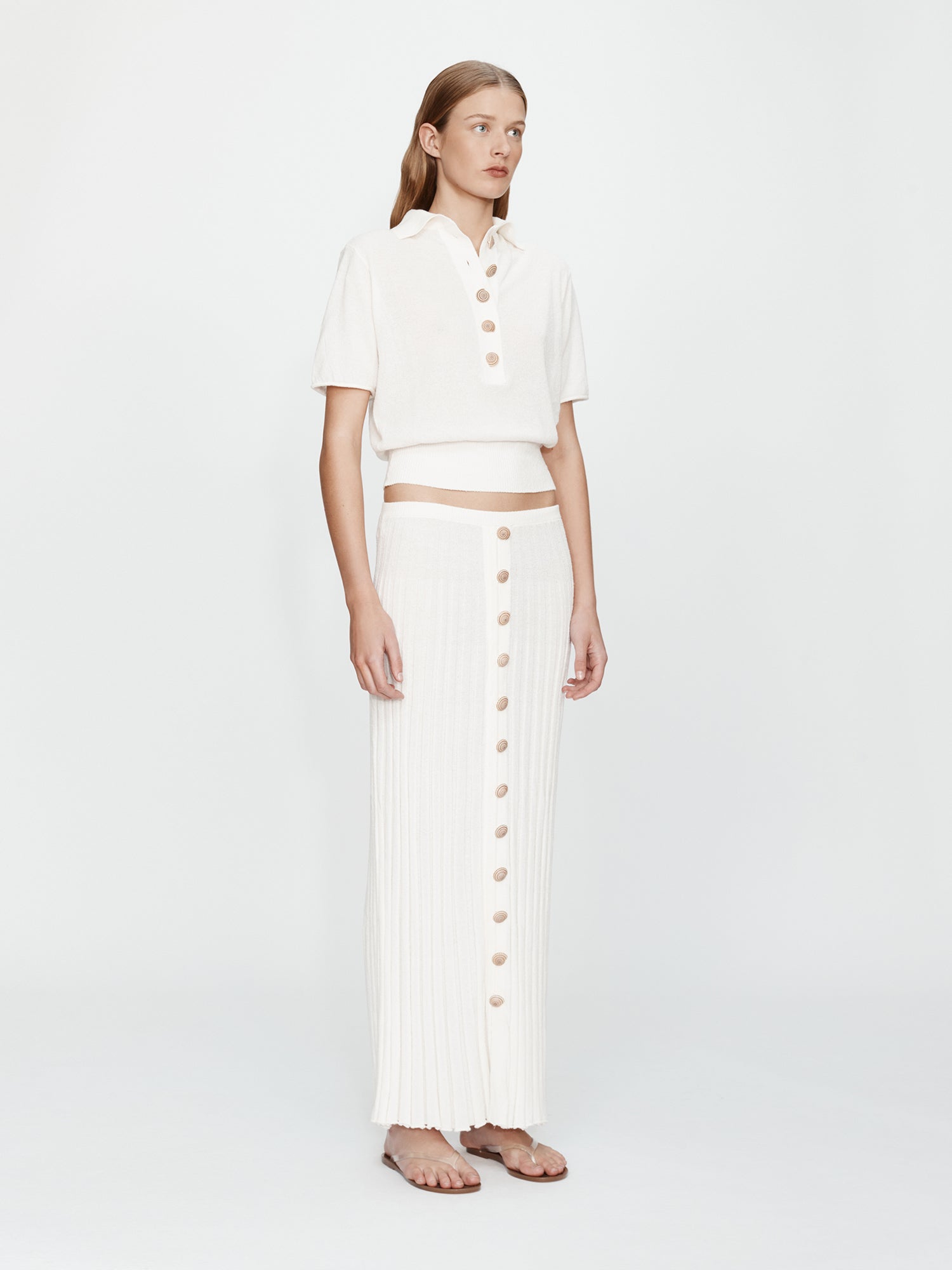 Sundial Shell Sunray Knit Skirt