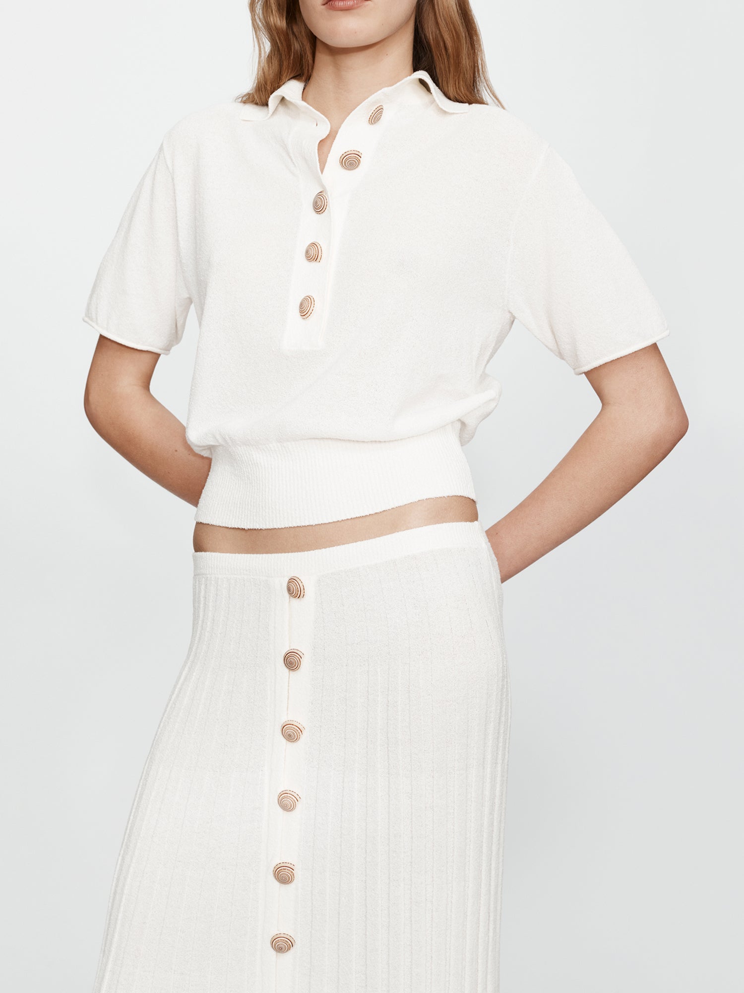Sundial Shell Sunray Knit Skirt