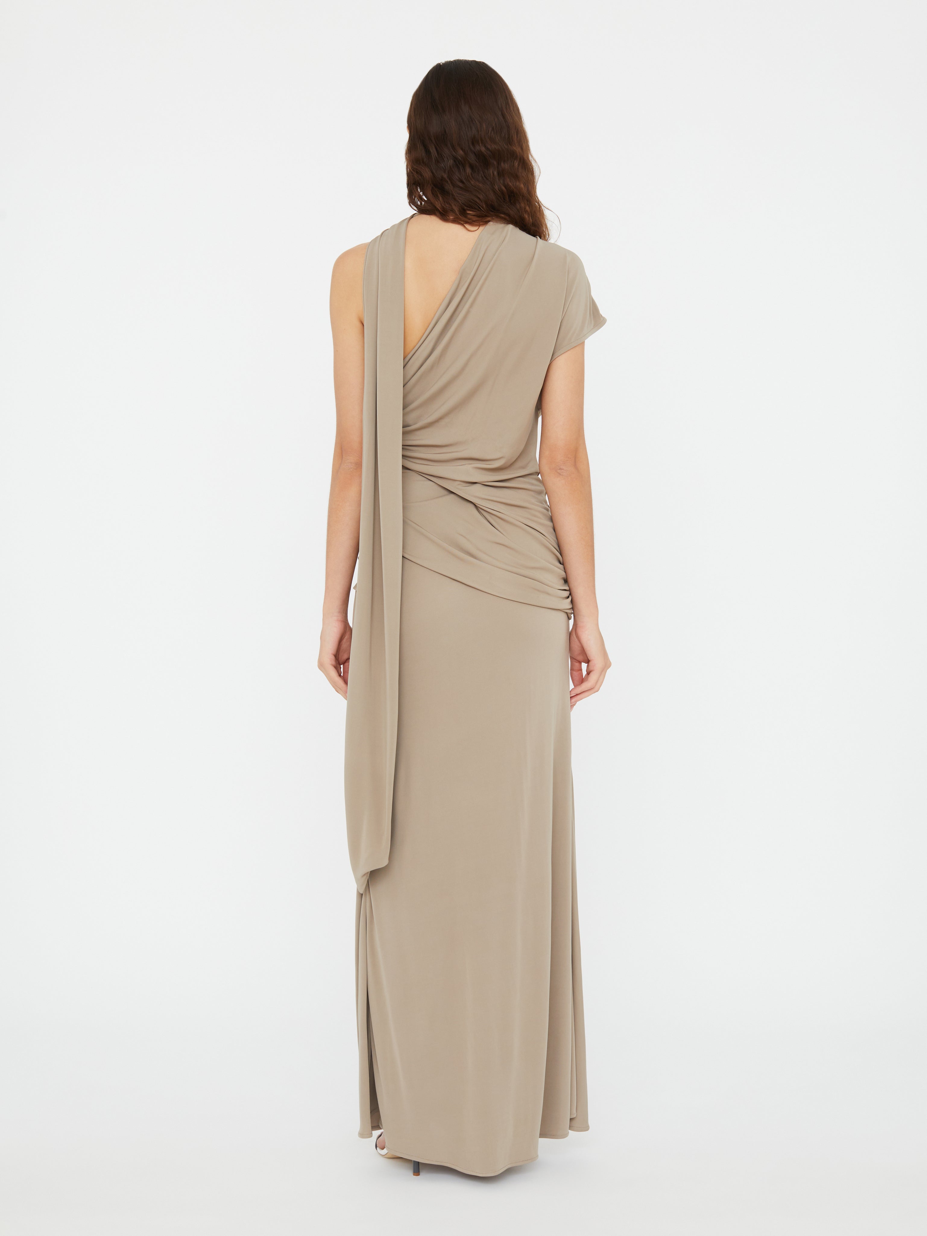 Aiba Draped Jersey Skirt