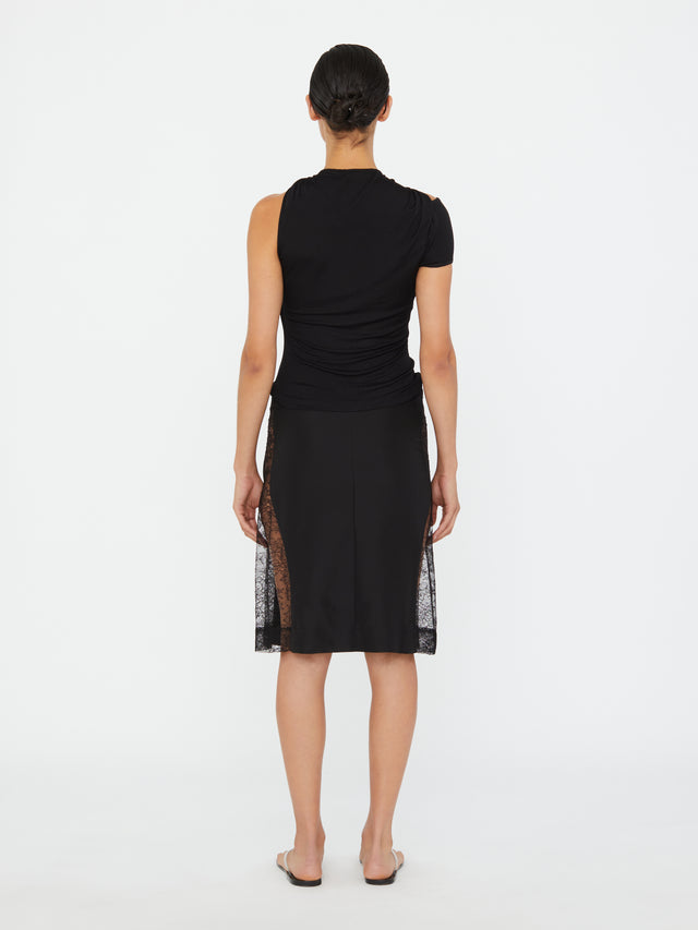Wrapped Drape Rib Tank