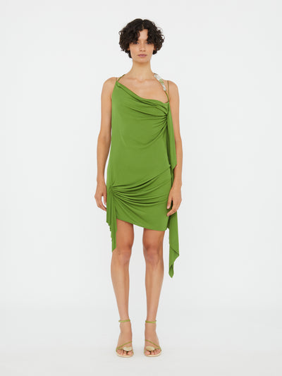 Encased Nature Cascade Mini Dress