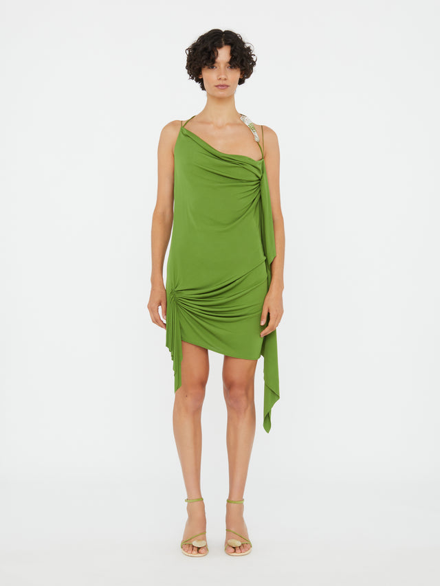 Encased Nature Cascade Mini Dress