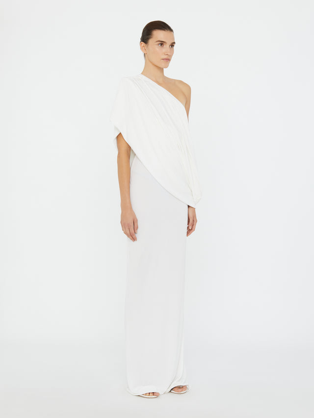 Aiba Draped Jersey Tee Dress
