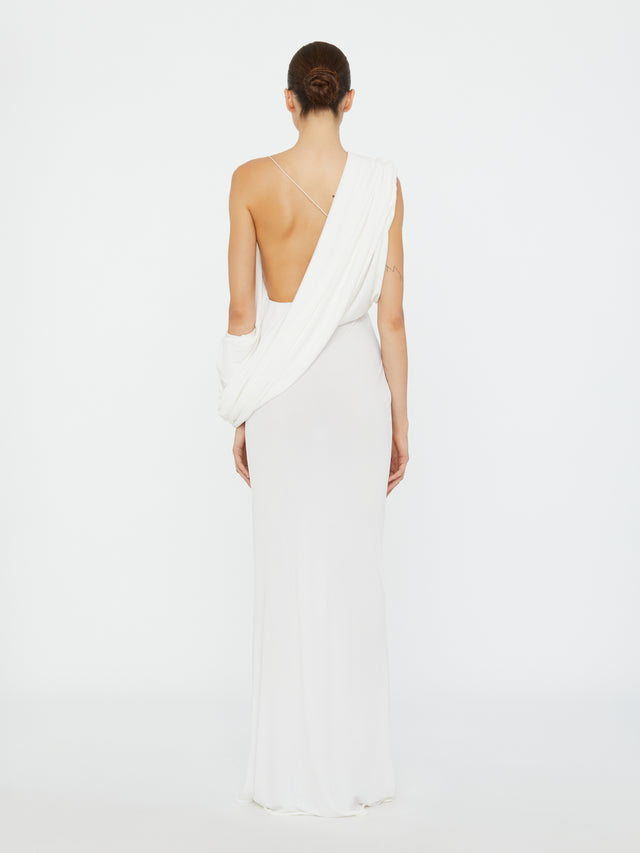 Aiba Draped Jersey Tee Dress