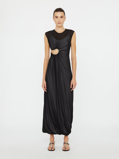 Paisley Overlay Encased Tank Dress