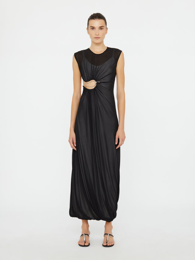 Paisley Overlay Encased Tank Dress