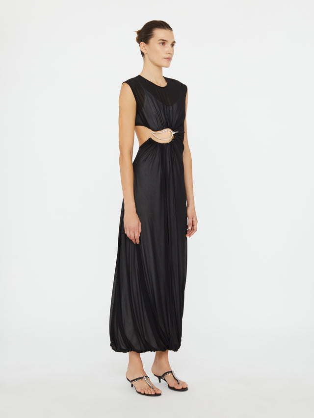 Paisley Overlay Encased Tank Dress