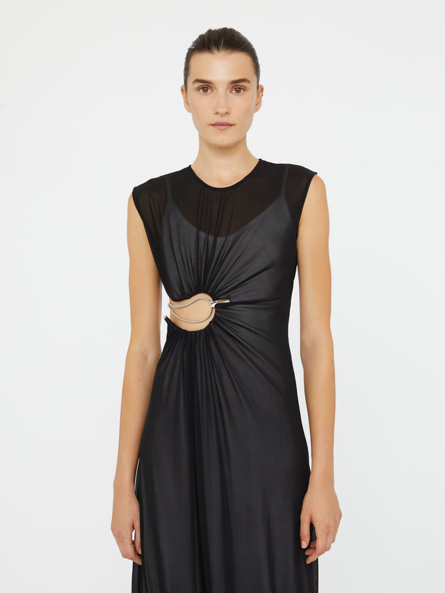 Paisley Overlay Encased Tank Dress