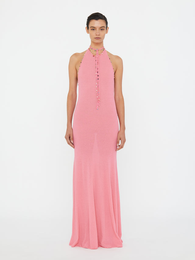 Beach Quartz Halter Dress