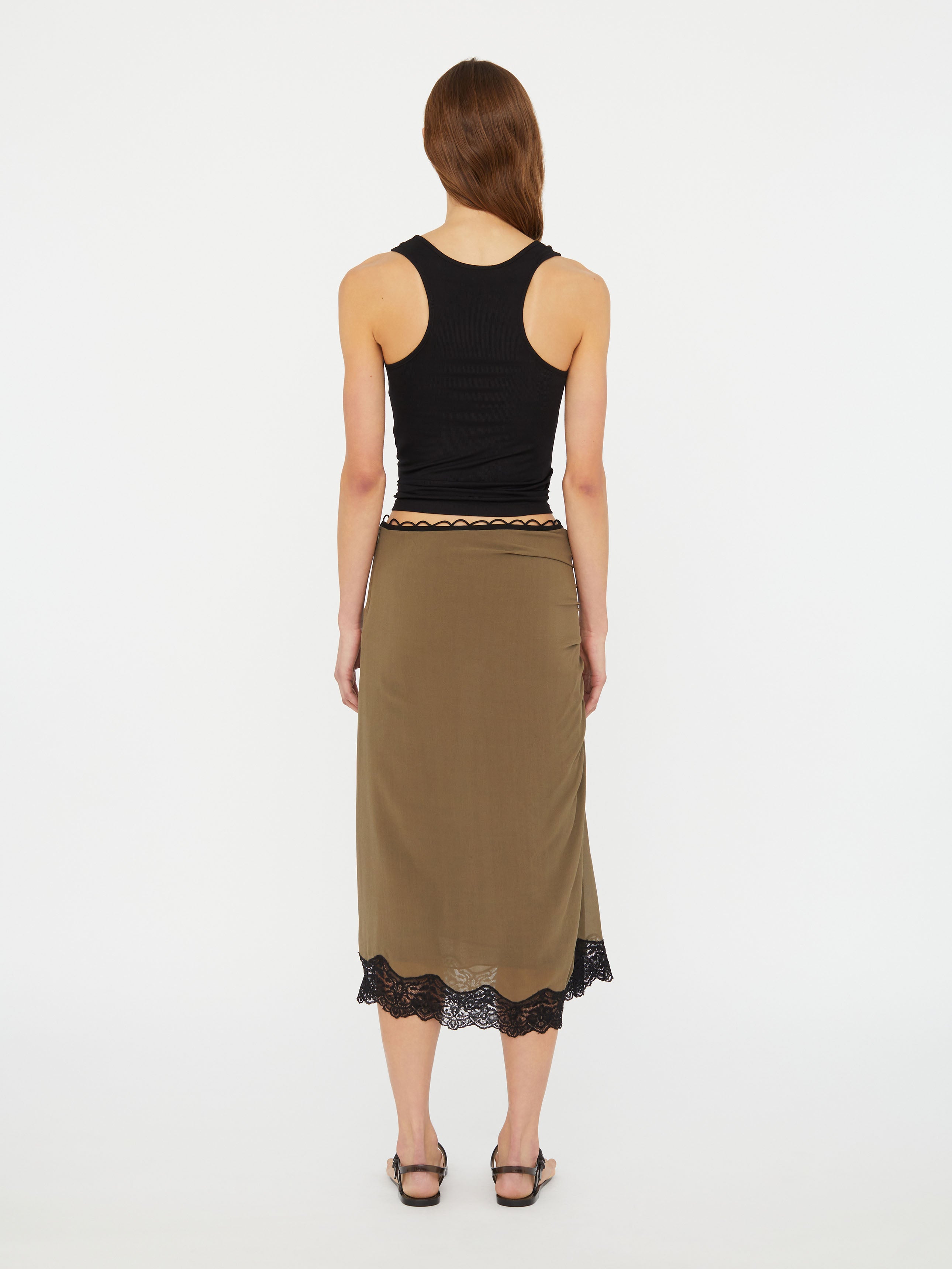 Encased Lace Rib Tank