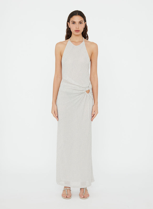 Imber Metallic Halter Top