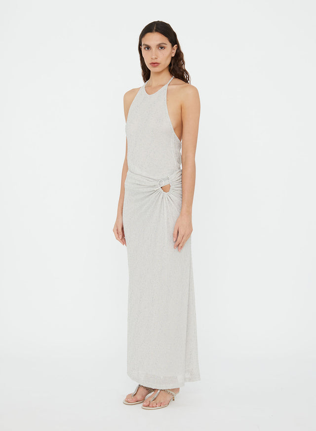 Imber Metallic Halter Top