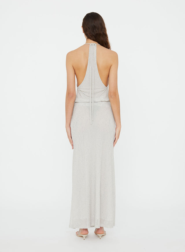 Imber Metallic Halter Top