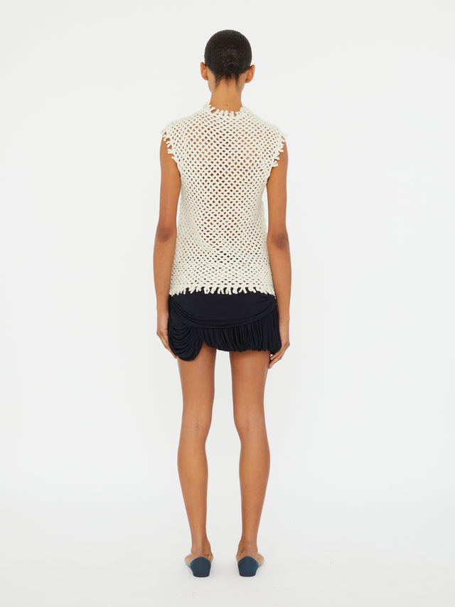 Beach Glass Bubble Mini Skirt