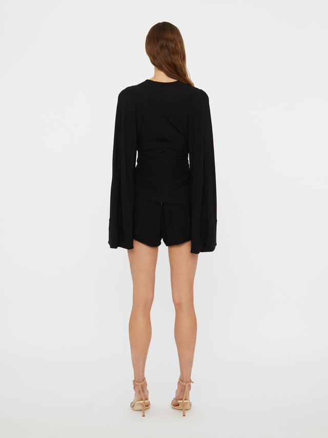 Ruched Crescent Jersey Boxer Short