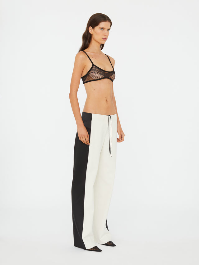 Tuxedo Contrast Silk Trouser
