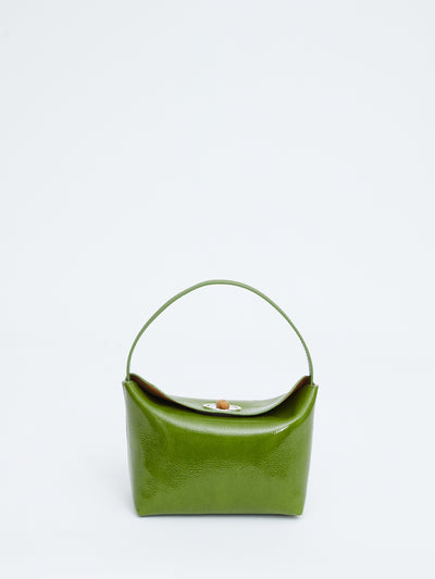 Turnlock Patent Mini Shoulder Bag
