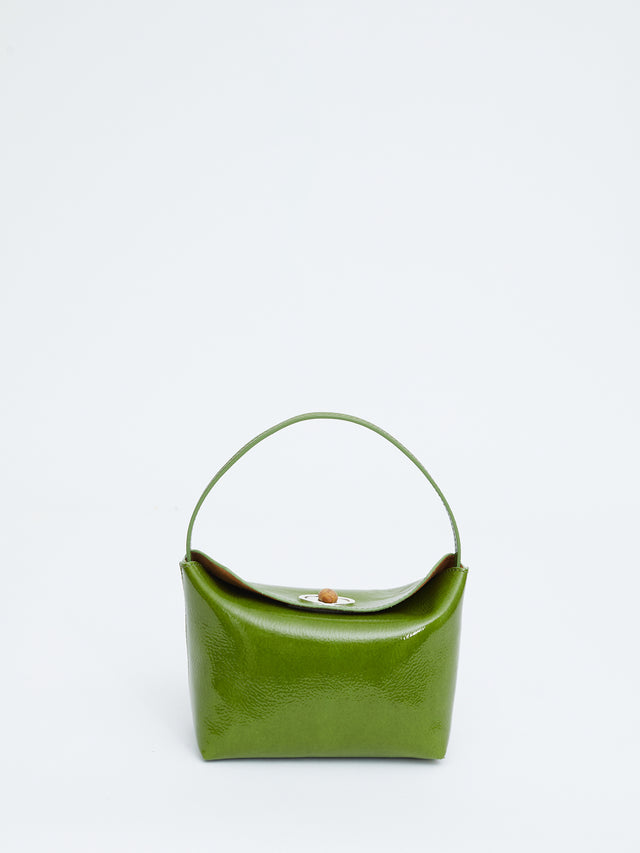 Turnlock Patent Mini Shoulder Bag