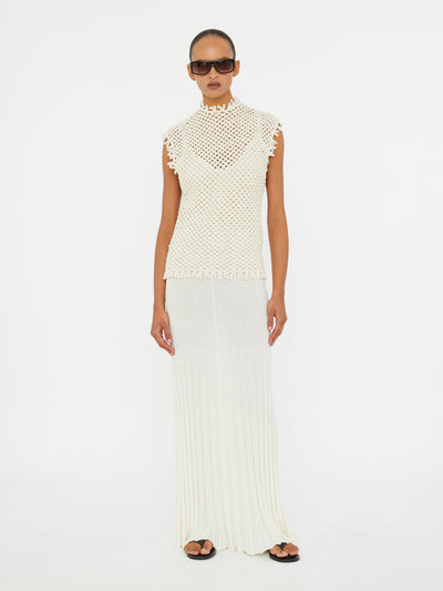Lattice Knit Tank Dress