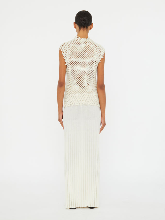 Lattice Knit Tank Dress
