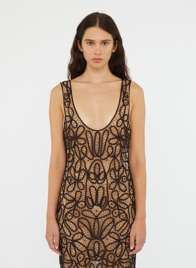 Meander Lace Tank Dress