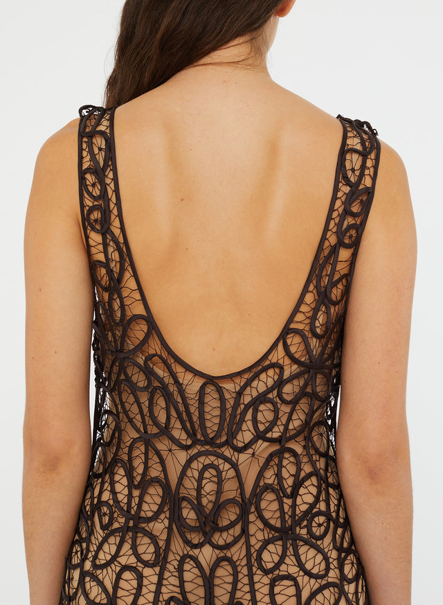 Meander Lace Tank Dress