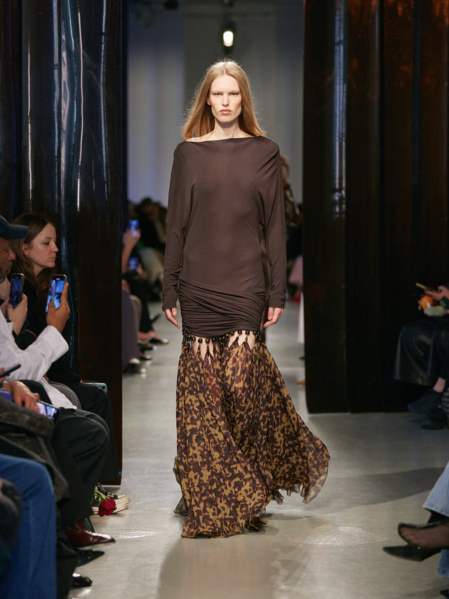 Tortoiseshell Droplet Jersey Gown