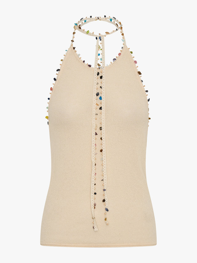 Beach Quartz Halter Tank
