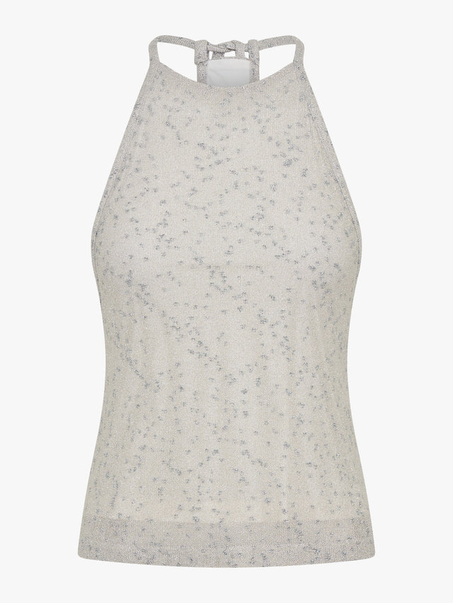 Imber Metallic Halter Top