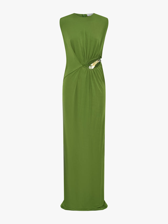 Encased Nature Suspended Jersey Tank Dress