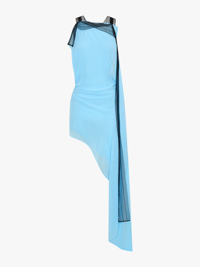 Framed Floating Silk Dress