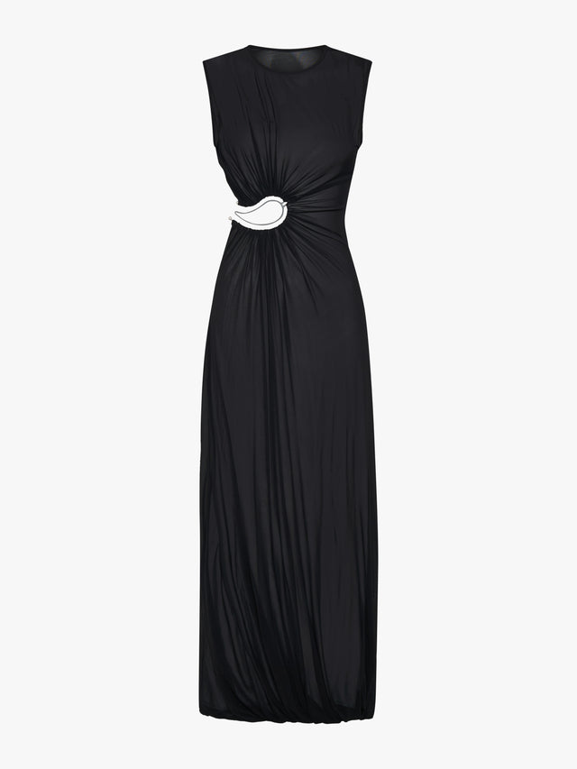 Paisley Overlay Encased Tank Dress