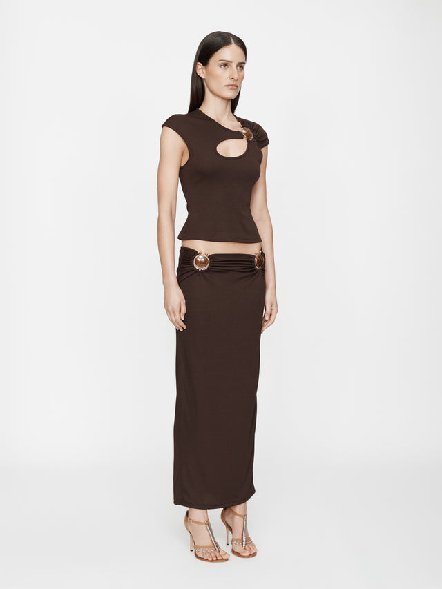 Mineral Stone Ruched Skirt