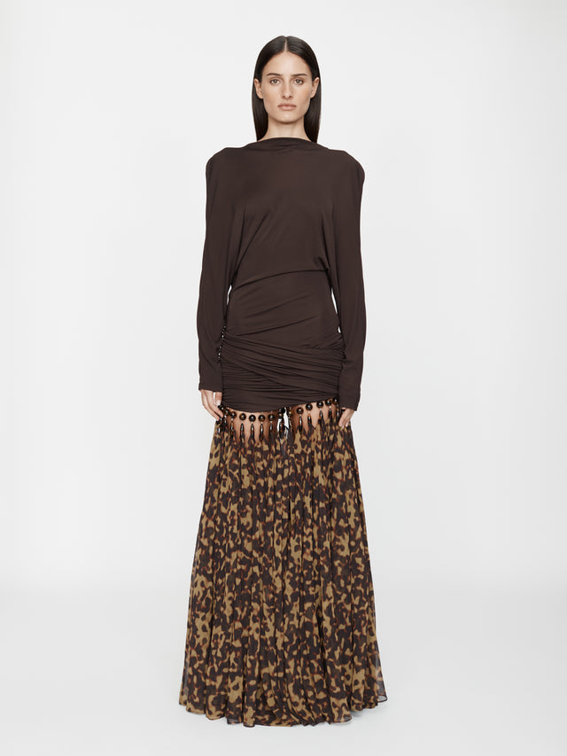 Tortoiseshell Droplet Jersey Gown