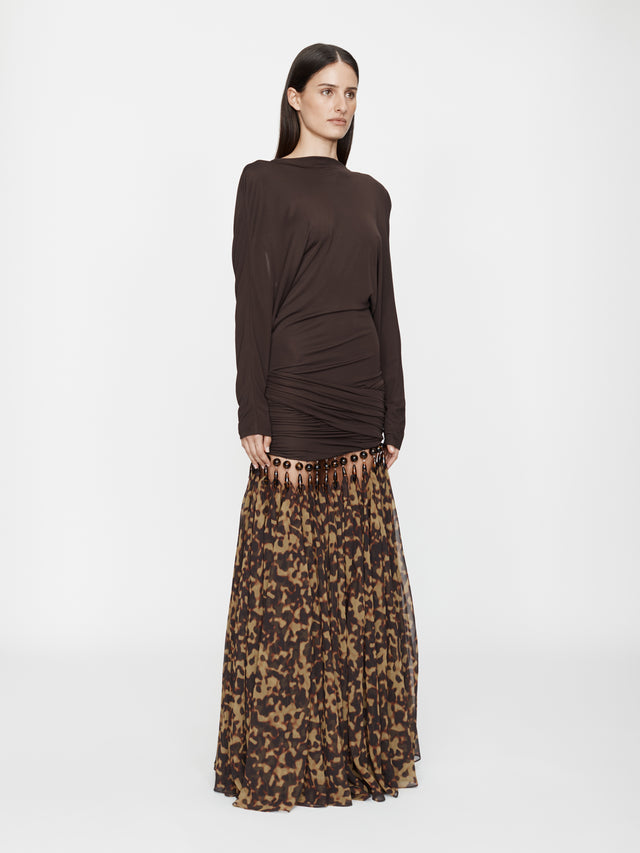 Tortoiseshell Droplet Jersey Gown