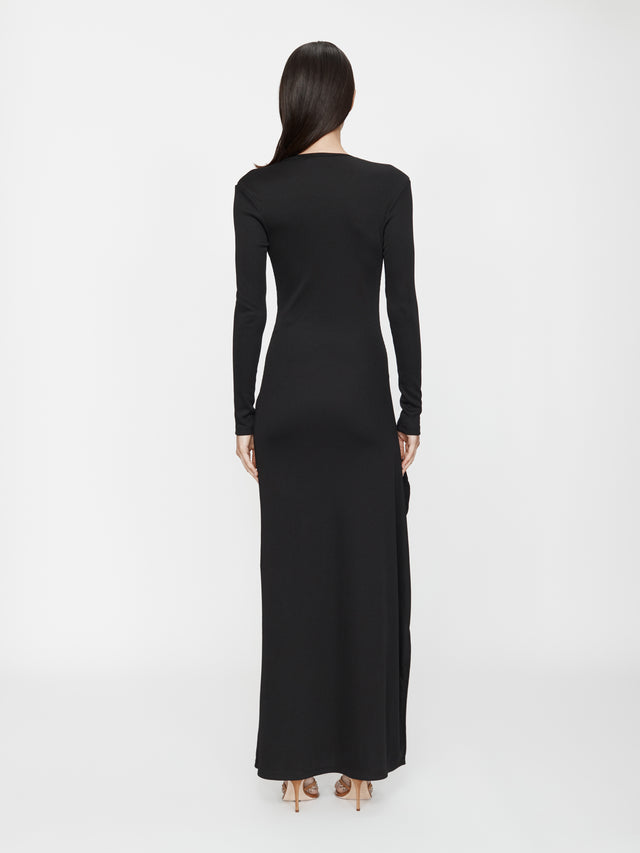 Mineral Stone Cascade Long Sleeve Dress