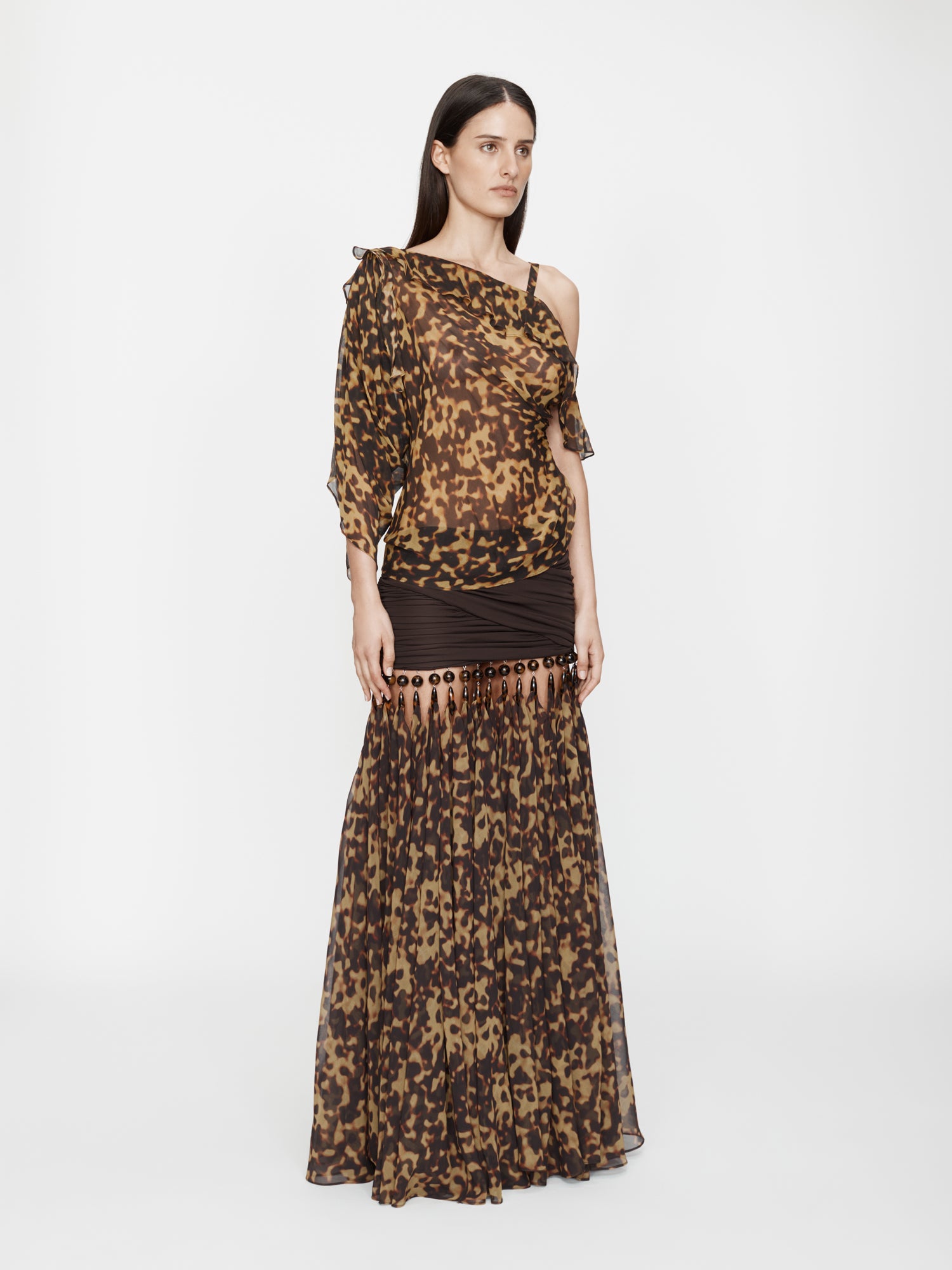 Tortoiseshell Droplet Jersey Skirt