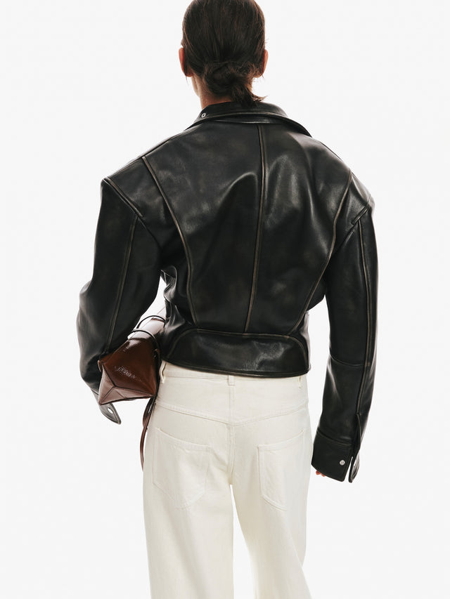 Burnished Eddie Leather Jacket