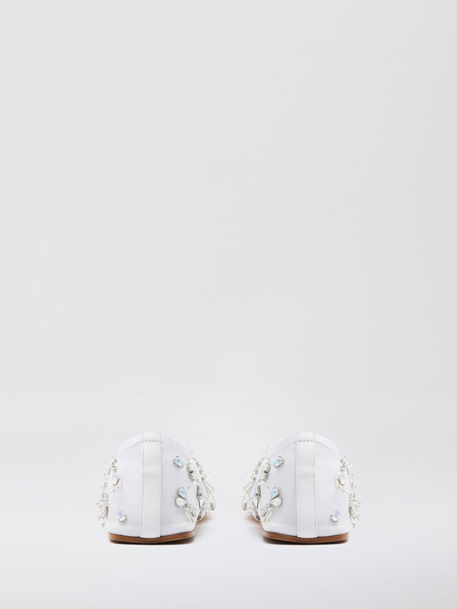Frosted Beaded Mesh Flat