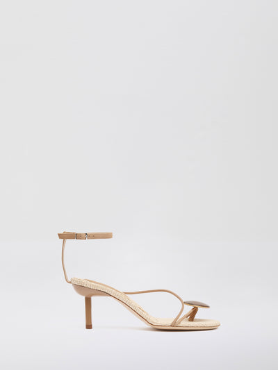 Doma Stoned Raffia Heel