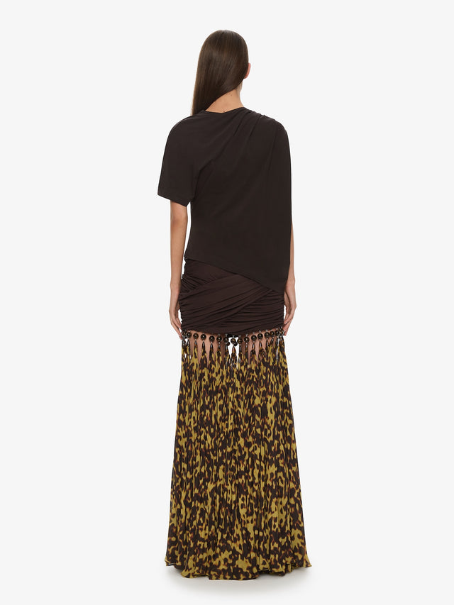 Tortoiseshell Droplet Jersey Skirt