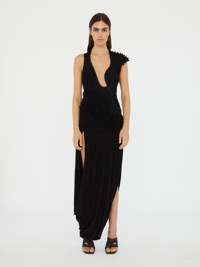 Vespertine Cutaway Lace Dress