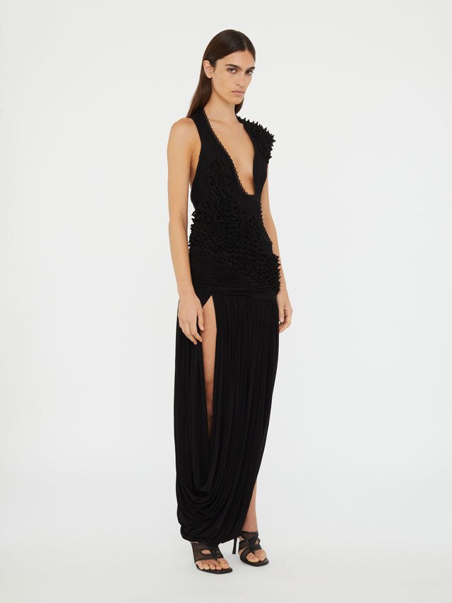 Vespertine Cutaway Lace Dress