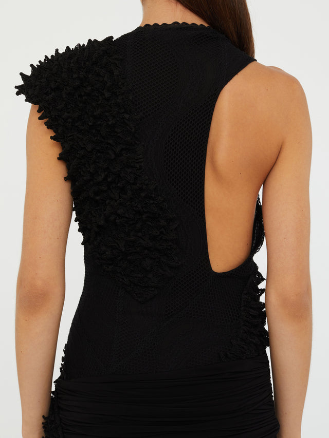 Vespertine Cutaway Lace Dress