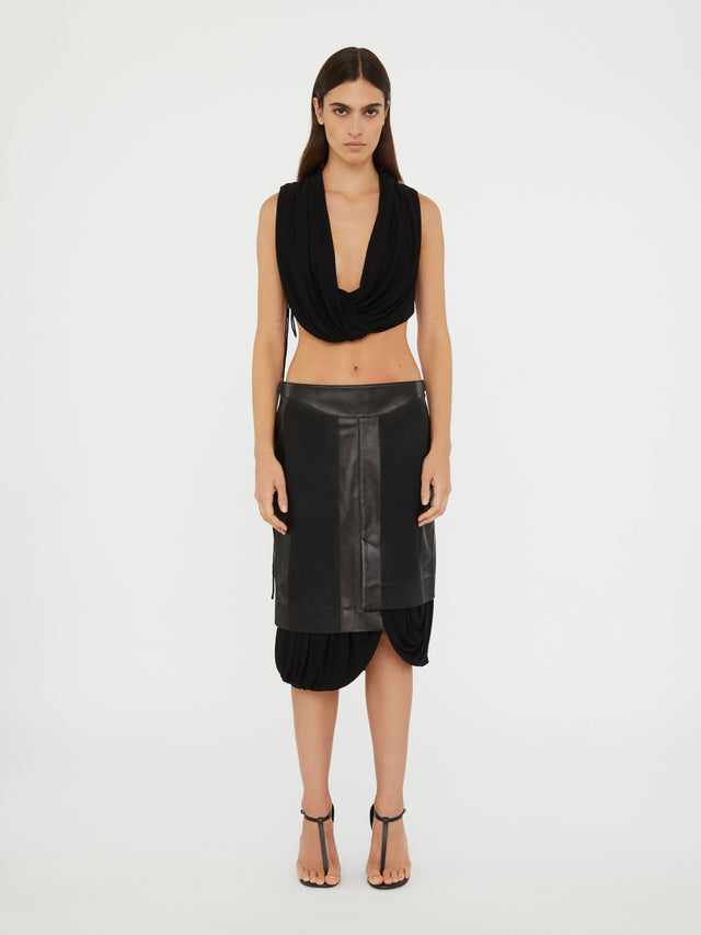 Interlock Jersey Drape Top