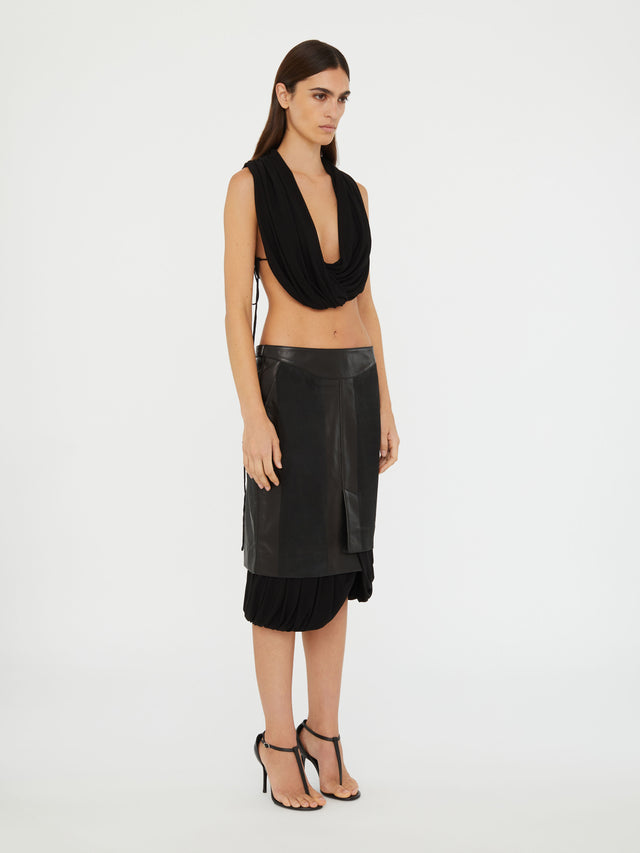 Interlock Jersey Drape Top