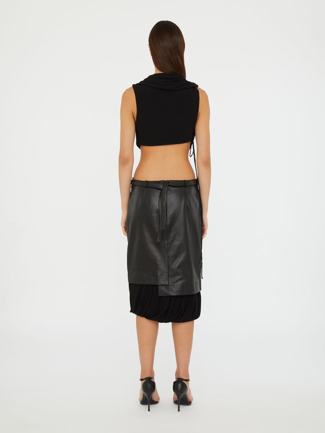 Interlock Jersey Drape Top
