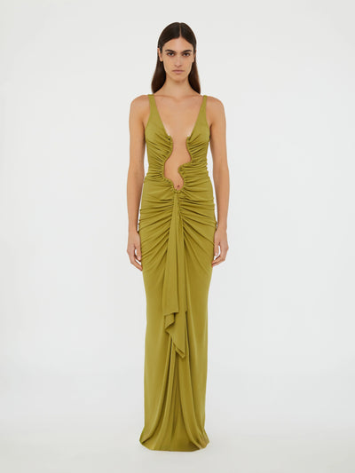 Salacia Jersey Drape Dress